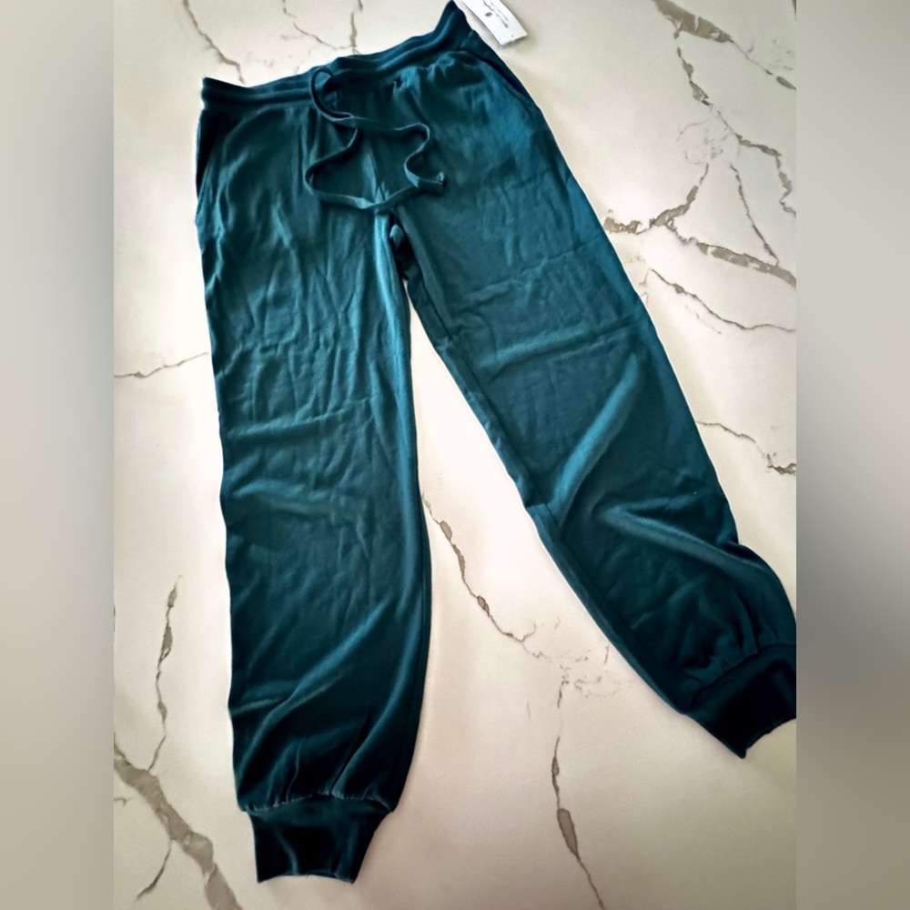 Spiritual Gangster Slim Fit Teal Jogger Pants Size Small NWT